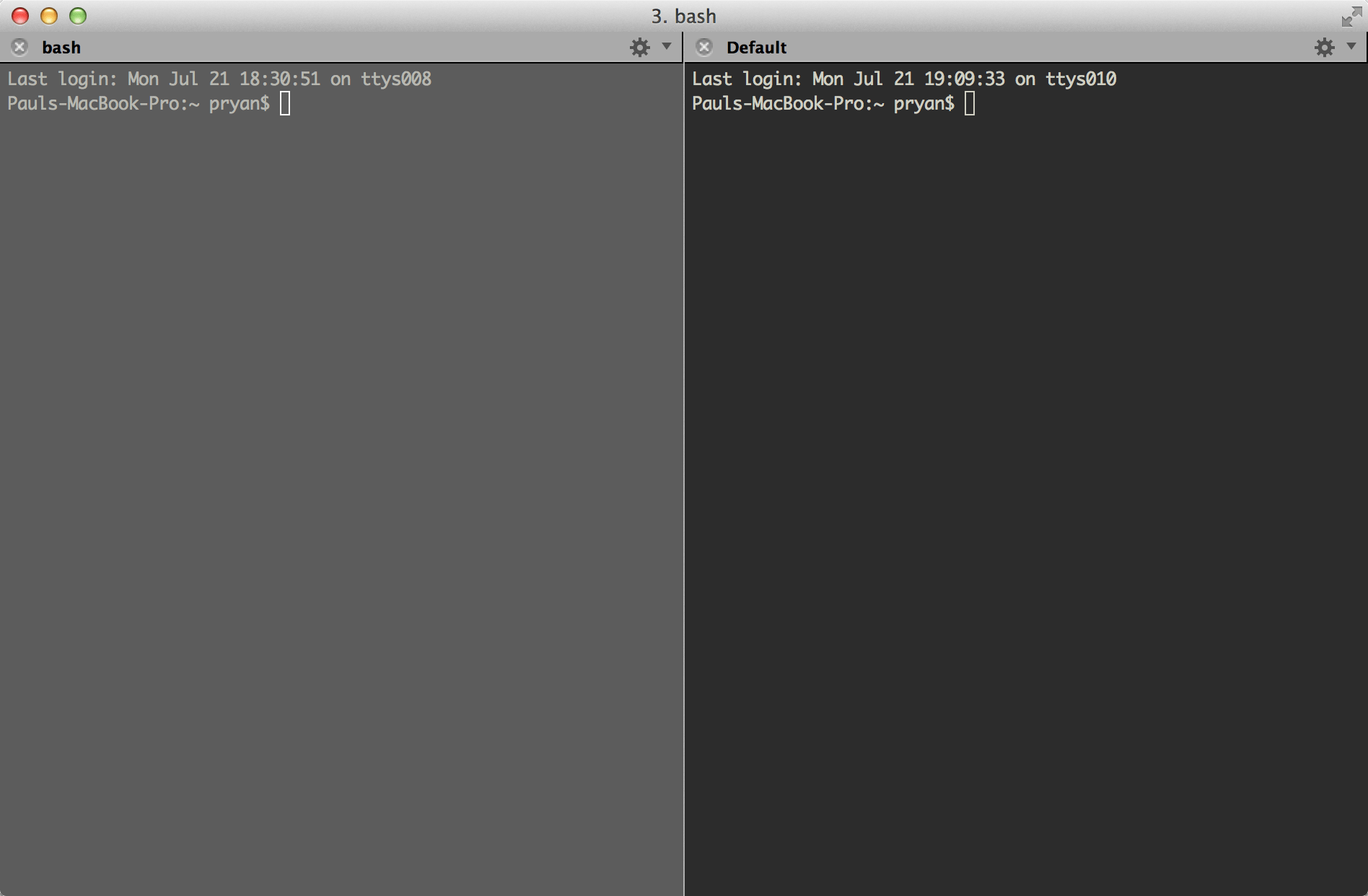 Divisiones en Iterm2